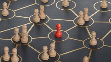 Çevrimiçi ve birbirleriyle iletişim halindeler. İnsanlar arasındaki sosyal bağlantılar. Ekip lideriyle ya da grubun yeni üyesiyle takım iletişimi.