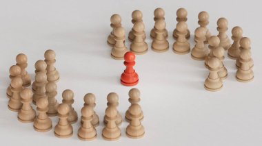 Kalabalığın arasında motivasyon konuşmalarıyla dikkat çeken bir iş adamı liderliği. C4D ile yapıldı ve yapıldı, yapay zeka ile değil..