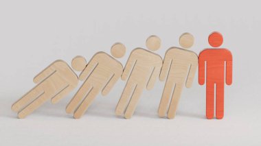 Kalabalıktan uzak duruyor. Başarı, Bireysellik, Eşsizlik, Liderlik.Takım çalışması ve başarı.C4D 'de yapıldı ve üretildi, AI' da değil..