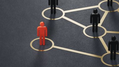 Etkini ve fikirlerini diğer insanlara yay. İşletme lideri, işe alım. Sosyal yönetim ve manipülasyon.