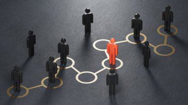 Kavramsal labirentin 3 boyutlu çizimi. A ve B noktaları arasındaki kısayol ya da siyah arkaplanda gösterilen en kısa yol 3D kavramını bulmak.