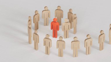 Tahta parçanın spiral bir yolda üç boyutlu çizimi. Kariyer geliştirme kavramı veya beyaz arkaplanda 3D görüntüleme.