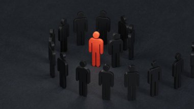 Tahta parçanın spiral bir yolda üç boyutlu çizimi. Kariyer geliştirme kavramı ya da siyah arkaplanda 3D görüntüleme.