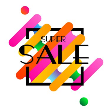 Soyut kare sanat şablonları. Geometrik elementlerle süper satış. Sosyal medya paylaşımları, mobil uygulamalar, afişler tasarımı ve İnternet / İnternet reklamları için elverişli.