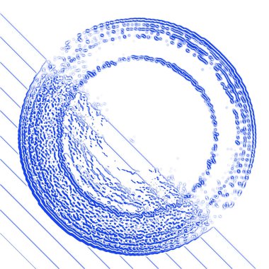 Bir şablonun ve nesnenin kablo çerçevesinde 3d görüntülenmesi