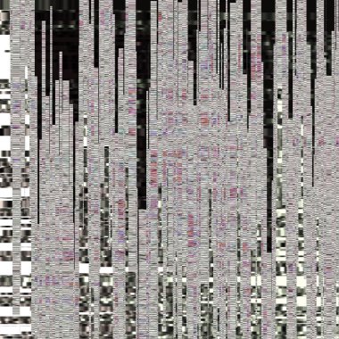 Arızalı dijital hata ekranı. piksel sesi.