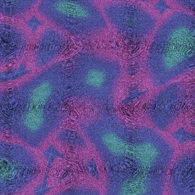 Çıkarılan bloklar, bulanık, dalgalı, titrek, eğimli, pikselli ve gürültülü koyu mavi, koyu renk kayrak gri ve gece yarısı mavi dokusu masum duvarın üzerinde süzülüyor.