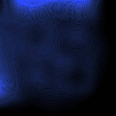 Çemberli soyut mavi ve siyah arkaplan.