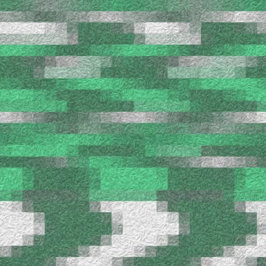 Keskin, yağlı, noktalı, titrek ve kiremitler koyu gri, orta deniz yeşili ve öğrenci mavisi güzel duvarda.