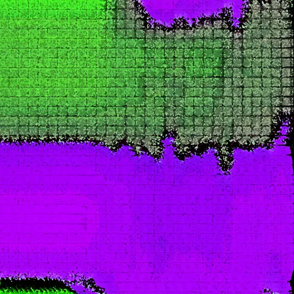 Atomico Atomico Nebbioso Gradiente Traballante Punteggiato Piastrelle Mosaico Disegni Multicolore — Foto Stock