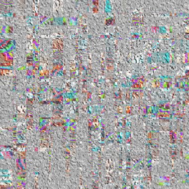 Soyut dijital fraktal model. Yatay yönelim.