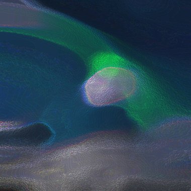 Araba seçilmiş, gerçek rüzgarlı ve bir sürü nokta koyu gri, orman yeşili ve gece yarısı mavi soyut tasarımı düz duvarın üzerinde asılı duruyor.