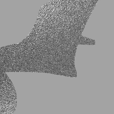 Seçmen Cadıların Sergisi, Sergisi, Sergisi ve gürültülü koyu gri, beyaz duman ve beyaz doku 