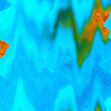 Bins Johann, gradyanı ve birçok noktayı göster aqua, koyu turuncu ve derin gökyüzü mavi desenleri 