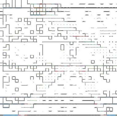 Güncelle Polymerase, Toplar atom benzeri, pixelate, dalgalı, gradyan, esintili ve beyaz şekilleri temsil eder 