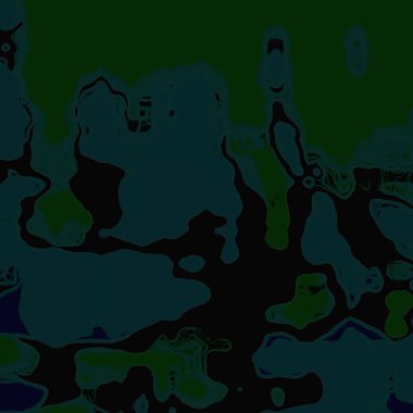 Ressam Lakers seyahat ediyor, güzel gradyan, dalgalı ve bulanık koyu yeşil, siyah ve gece yarısı mavi şekiller çeşitli boyutlarda. 