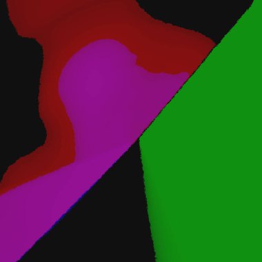 İnovasyonlar Andrews, Kare blokları, noktalı, bulanık ve çok renkli masum duvar dokusu