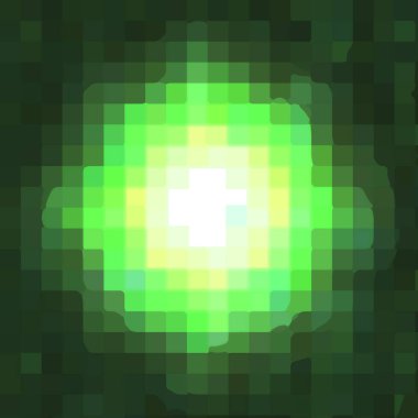 Kasa Erik, keskin bloklar, bulanık, titrek, eğimli, dalgalı, pikselli ve kareler renkli 