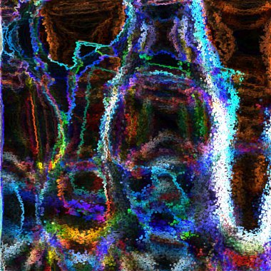 Fan Alternatif olarak, Gerçeklik dalgalı, bulanık, gradyan, pixelate ve rüzgarlı soyut tasarım düz zemin üzerinde asılı