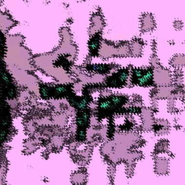 Clam Ssk, Kareler tıkanmış, belirsiz, bir sürü nokta, eğimli, esintili ve sallantılı soyut tasarım 