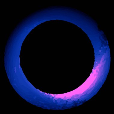 Mavi Daireyle Soyut Arkaplan.