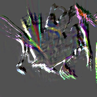 fantezi kaotik renkli fraktal desen. Soyut fraktal şekiller. 3d resimleme arkaplanı veya duvar kağıdı oluşturuluyor