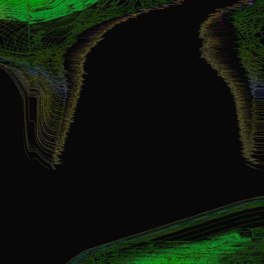 fantezi kaotik renkli fraktal desen. Soyut fraktal şekiller. 3d resimleme arkaplanı veya duvar kağıdı oluşturuluyor