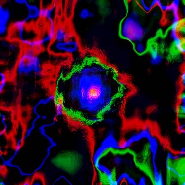 Soyut dijital fraktal desen