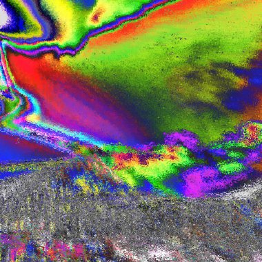 Liglere eşlik et, renkli dokuyu göster 