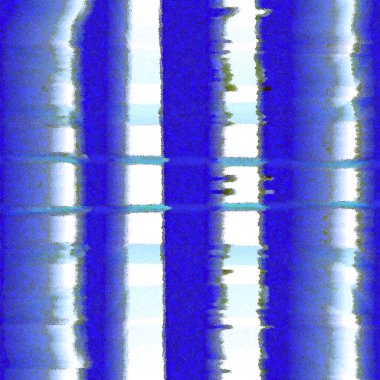 Kırmızı ve beyaz kuşlu mavi ve beyaz çizgili bir desen