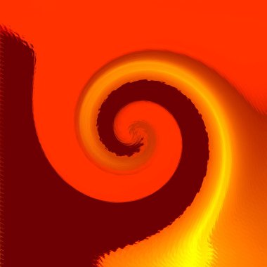 Kırmızı arkaplanı olan bir spiral tasarım.