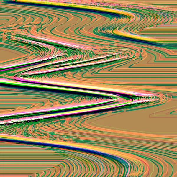 Renkli soyut bir dalga resmi.