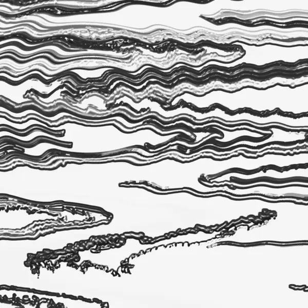a black and white drawing of a wave