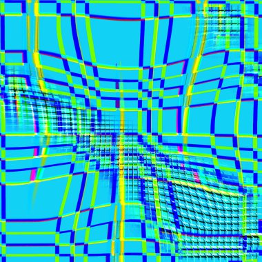 kareli mavi ve sarı soyut bir arkaplan