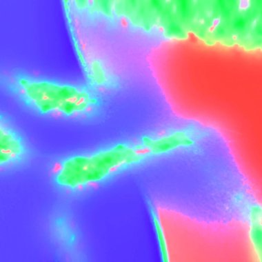 Kırmızı arkaplanı olan bir cep telefonunun yakın plan görüntüsü