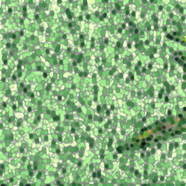 sarı ve siyah noktalı bir nesne ile yeşil ve siyah noktalı bir arkaplan