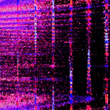 Saatli bir binanın çok renkli bir resmi.