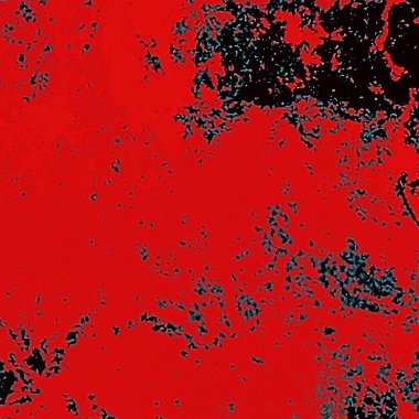 Siyah beyaz saati olan kırmızı ve siyah bir arkaplan