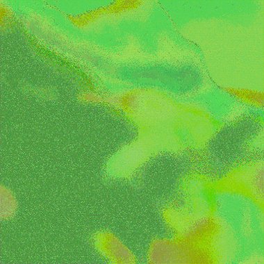 yeşil ve sarı soyut bir arkaplan ile bir kuş