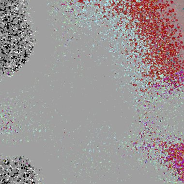 Kırmızı ve siyah arkaplan, beyaz ve siyah saat.