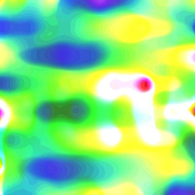 bir dizi küçük nesneye sahip renkli bir arkaplan