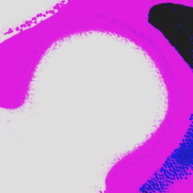 Beyaz ve siyah kedili pembe ve siyah bir arkaplan.