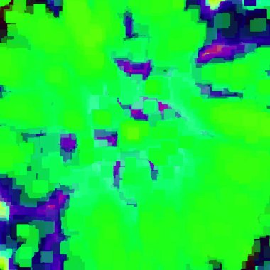 Siyah arkaplanı olan yeşil ve mor bir çiçek.