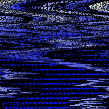 mavi ve siyah soyut bir dalga resmi