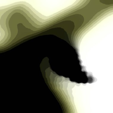 Bir at bulanık bir resimde gösterilir