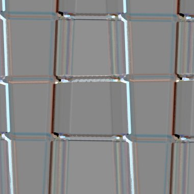 Kare şeklinde cam bir küp.