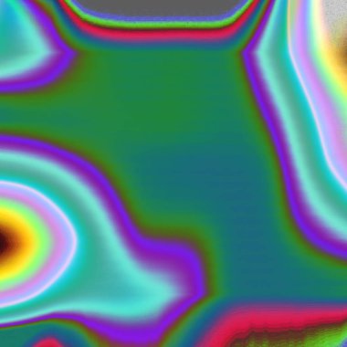 Renkli, soyut bir arkaplan ve çok geniş bir göz.