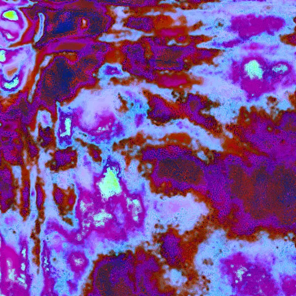 Pembe ve mor soyut bir kadın resmi.