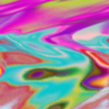 Bulanık arkaplanı olan renkli ve soyut bir tablo