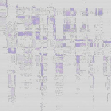 Beyaz arkaplanı olan mor ve beyaz soyut bir desen